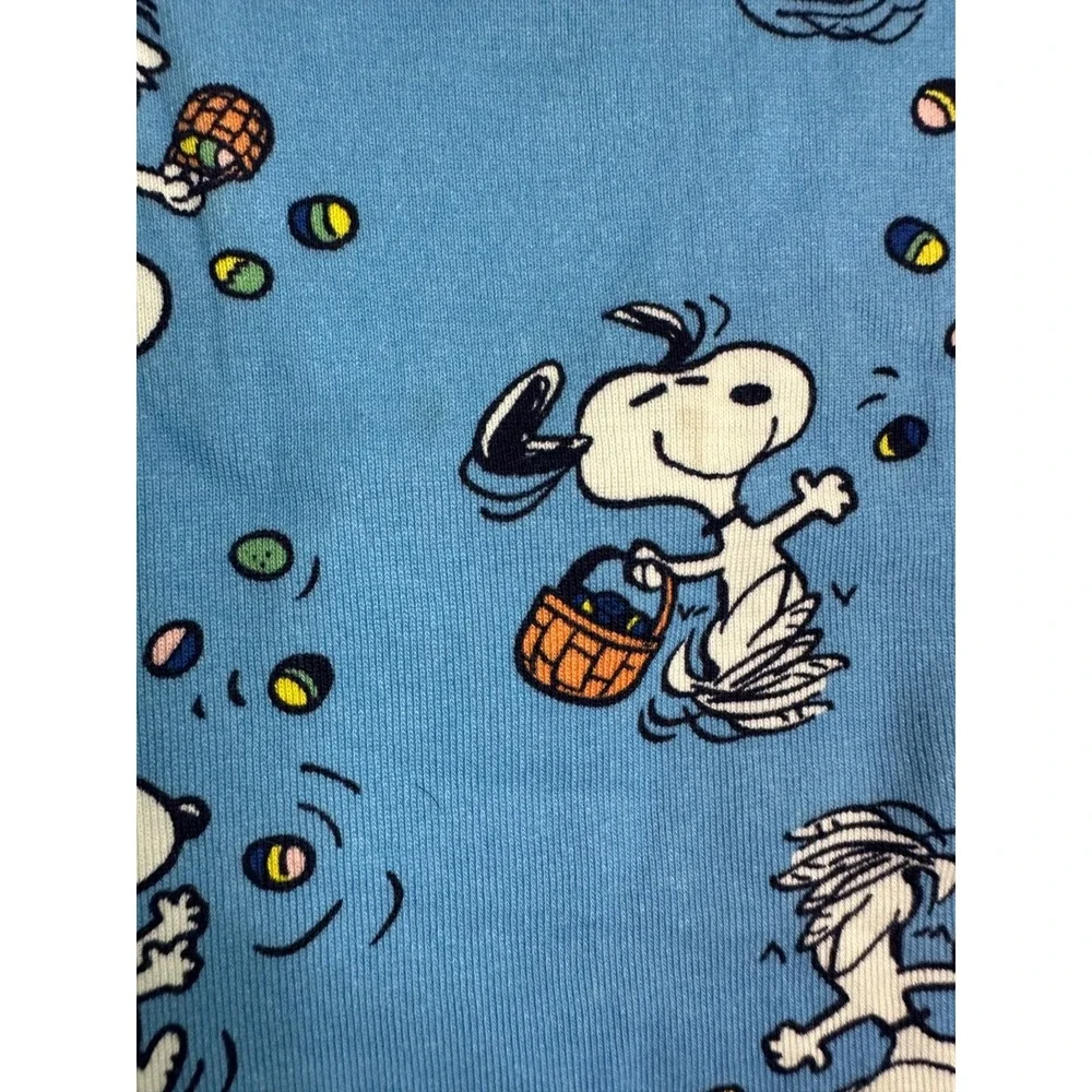 Hanna Andersson Size 110 5-6 Peanuts Snoopy Woodstock Easter Organic Pajamas LJs